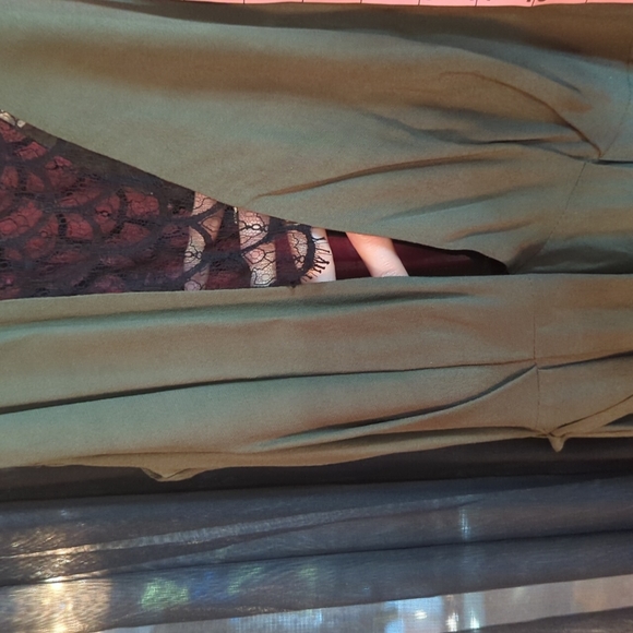 Sandro plunge neck midi dress - Picture 12 of 15